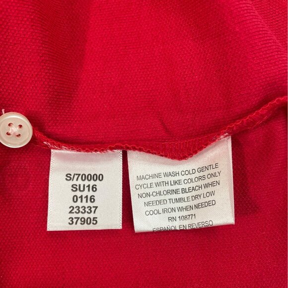John Ashford Mens Red Polo Shirt Short Sleeve Casual  Sz XXL - Picture 7 of 9